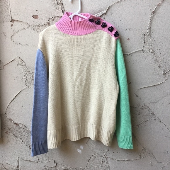 RARE Olivia Rubin Lyla High Neck Sweater Size L - Picture 2 of 9